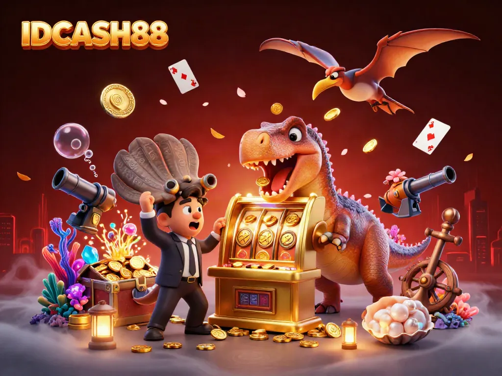 Experience thrilling jackpots at IDCASH88, where fun characters celebrate big wins!