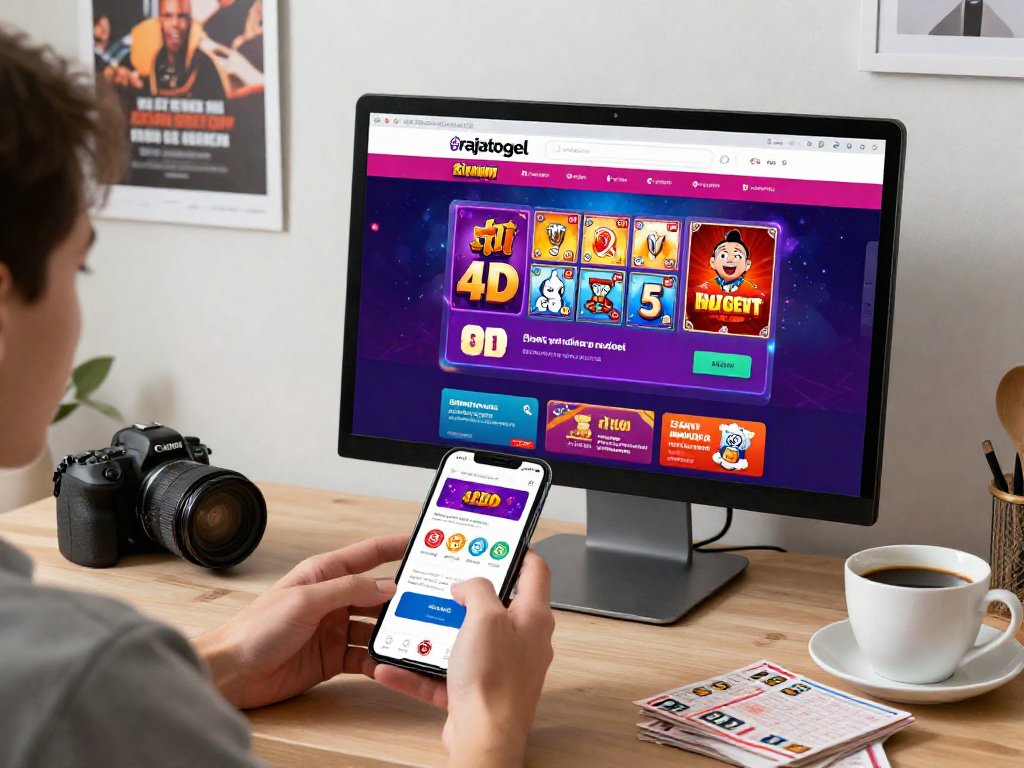 Pengguna rajatogel sedang menikmati pengalaman bermain togel online dengan antarmuka yang menarik.