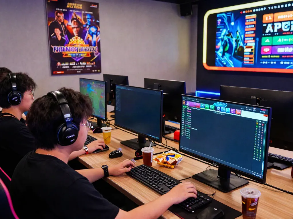 Suasana taruhan online dengan dewitogel link yang terlihat pada layar gamer.