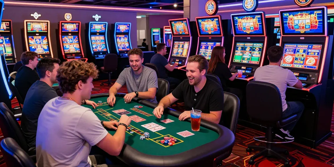 Exciting slot machines in a vibrant online casino gaming environment.