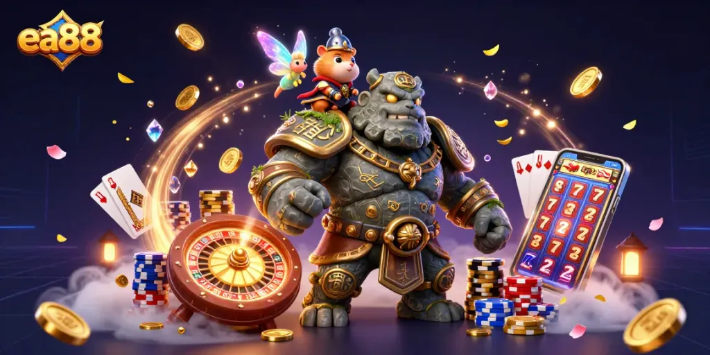 ea88 đầu tư với golem bảo vệ và bé tiên trong thế giới casino