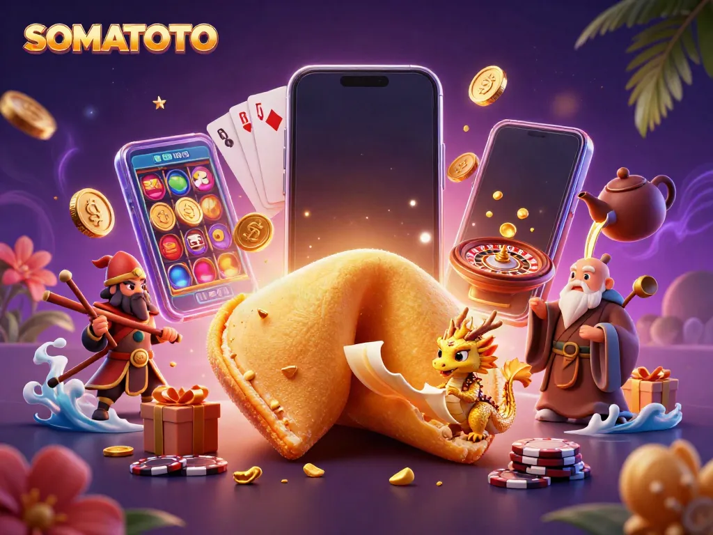 Engage in thrilling gameplay at SOMATOTO with a blend of dynamic characters and casino elements.