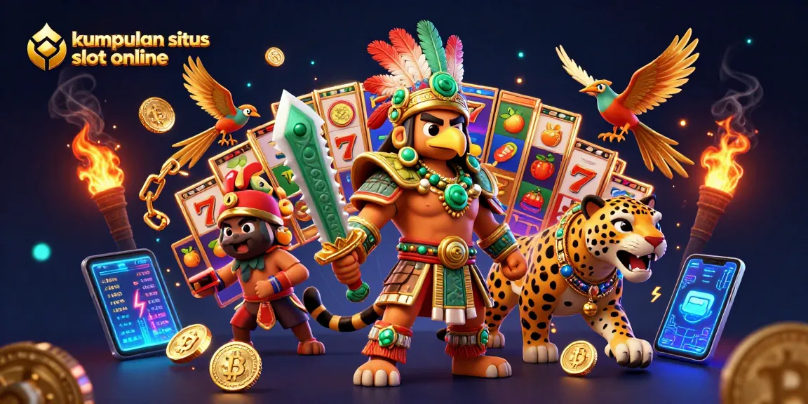 Win big with kumpulan situs slot online featuring dynamic characters and vibrant slot elements.