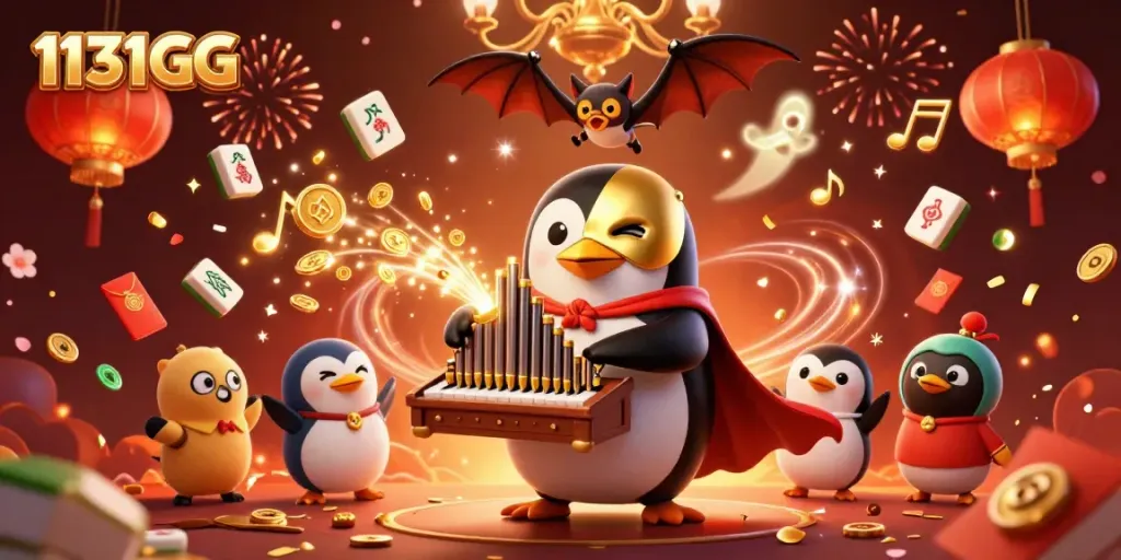 1131GG merayakan keberuntungan dengan permainan slot yang menghadirkan koin emas dan lampion merah.