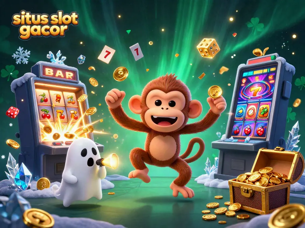 Pemain slot gacor menikmati permainan slot dengan banyak simbol keberuntungan dan harta melimpah