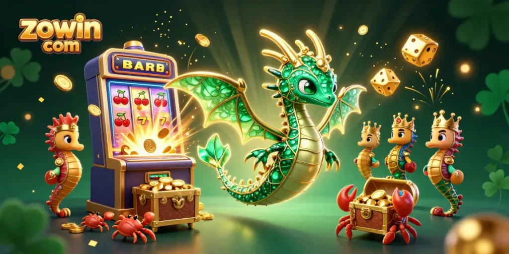 Experience the thrill of winning jackpots at zowin com with colorful slots, treasure, and a sea dragon adventure.