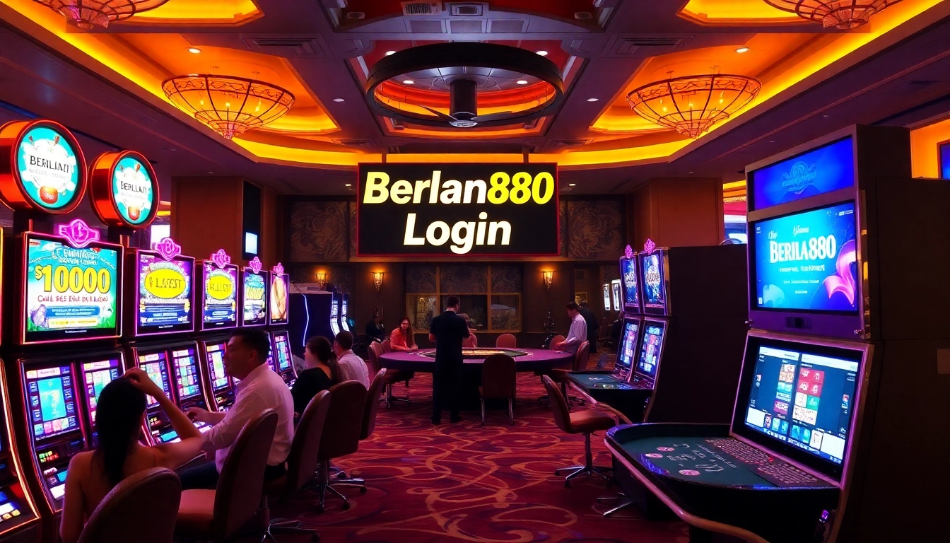 Experience the thrill of gaming with Berlian888 login at vibrant slot machines and professional tables.