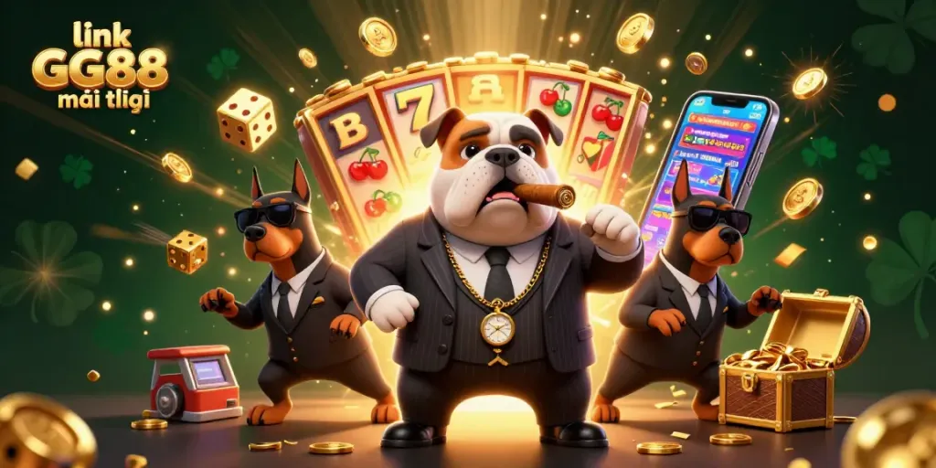 Experience winning action with link GG88 mới nhất in this vibrant 3D casino scene.