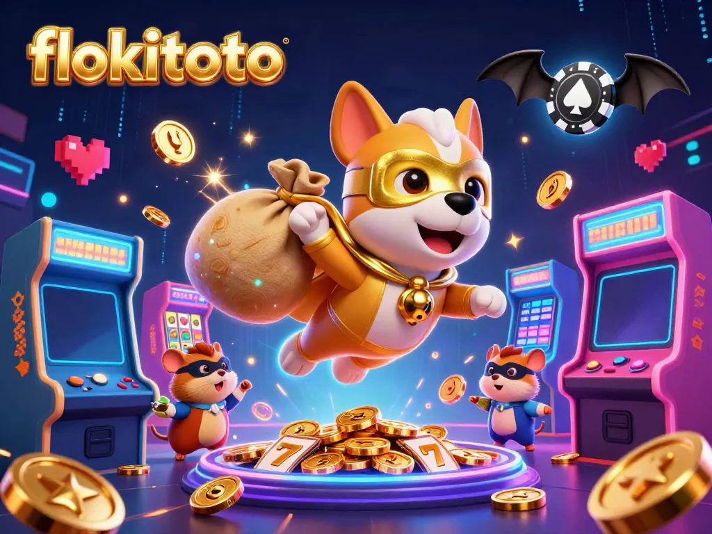 Play exciting games at flokitoto featuring lively characters and vibrant casino elements.