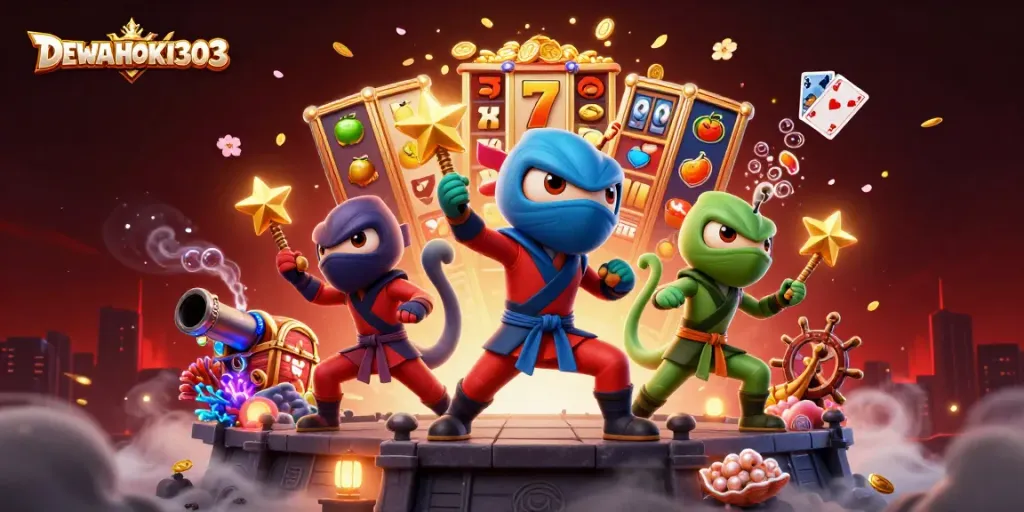 DEWAHOKI303 menawarkan pengalaman slot online terbaik dengan elemen aksi ninja yang dinamis.