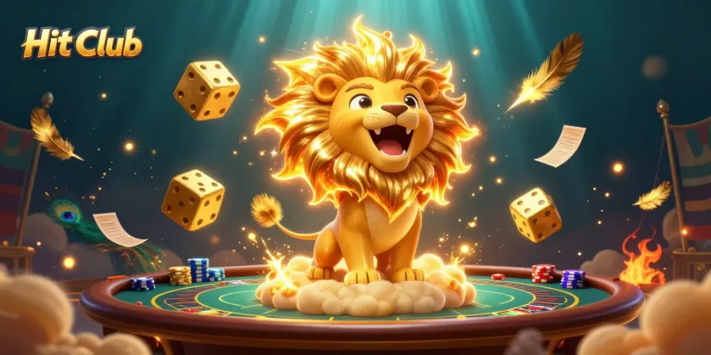 Hit Club features dynamic 3D gambling elements with a winning poker scene and vibrant characters.
