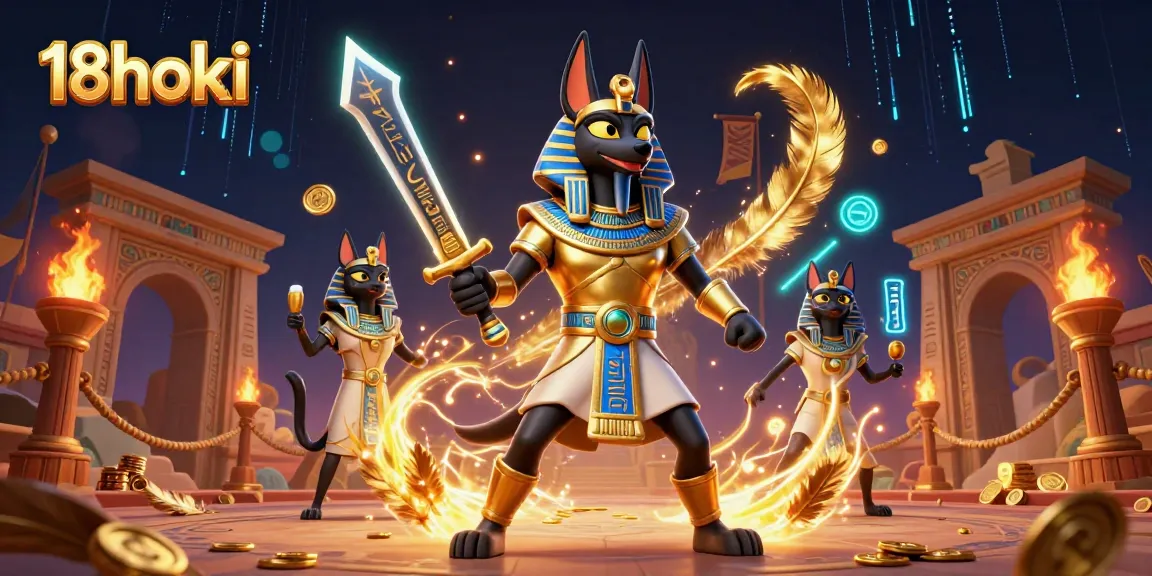 Win big with strategies at 18hoki, amidst ancient warriors and glowing symbols.