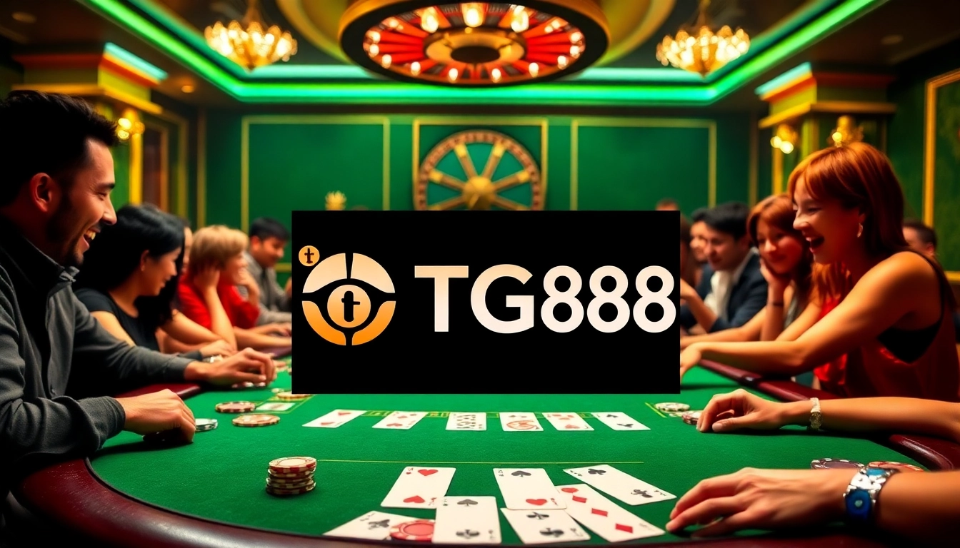 Experience the excitement of the TG88 poker game with vibrant colors and thrilling action.