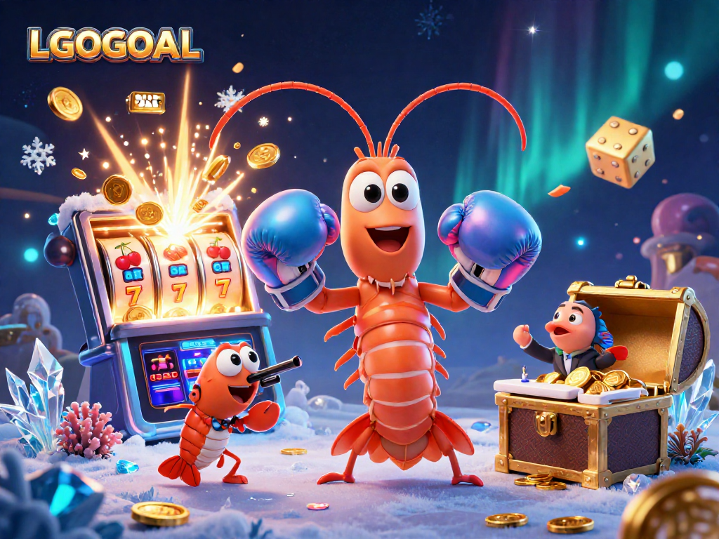 Experience the excitement of LGOGOAL's jackpot with vibrant slots, lively characters, and winning symbols.