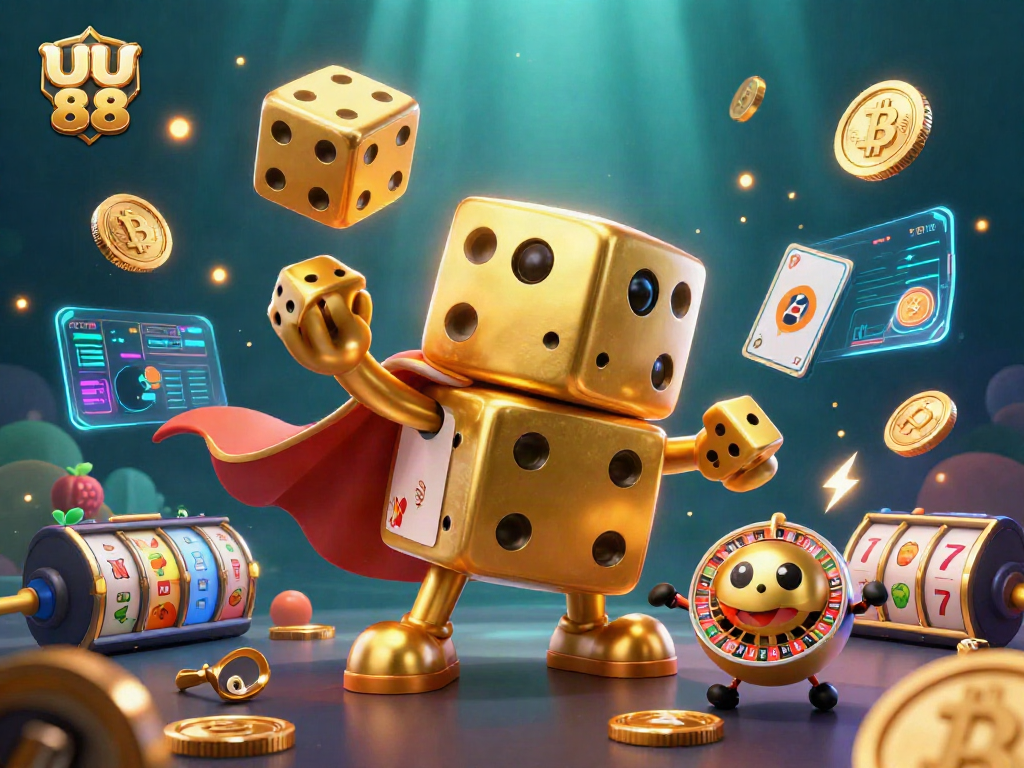 Engage in exciting gameplay at uu 88 with golden dice golem and vibrant casino elements!