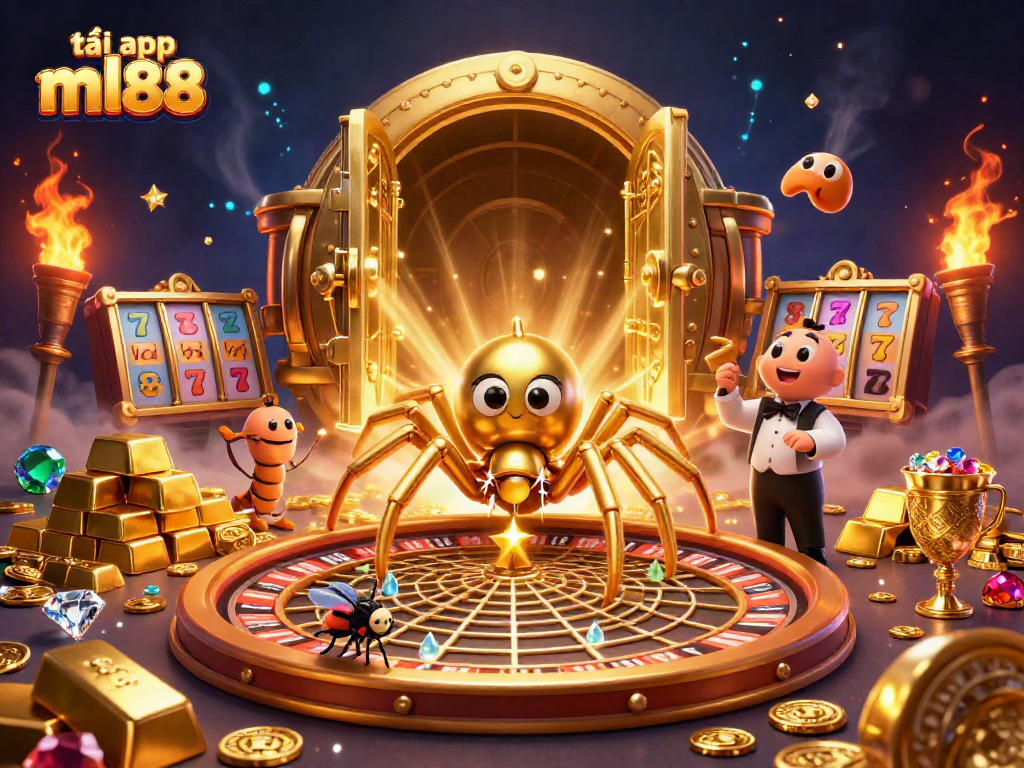 Place bets with confidence using tải app ml88, surrounded by riches and gaming excitement.