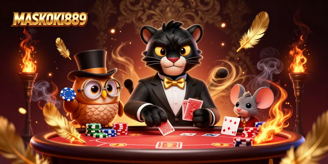 Engage in thrilling card games at MASKOKI889 with stylish characters, vibrant atmosphere, and dynamic gameplay.