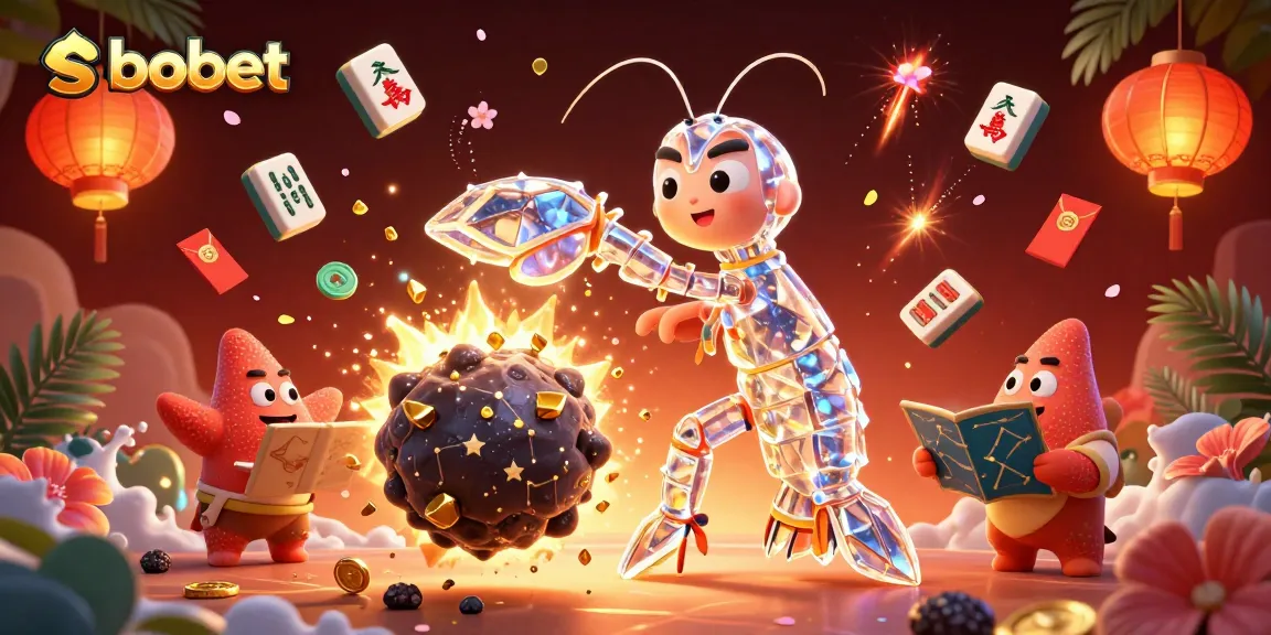 SBOBET enhances gaming excitement with a vibrant scene featuring galactic samurai and golden treasures.