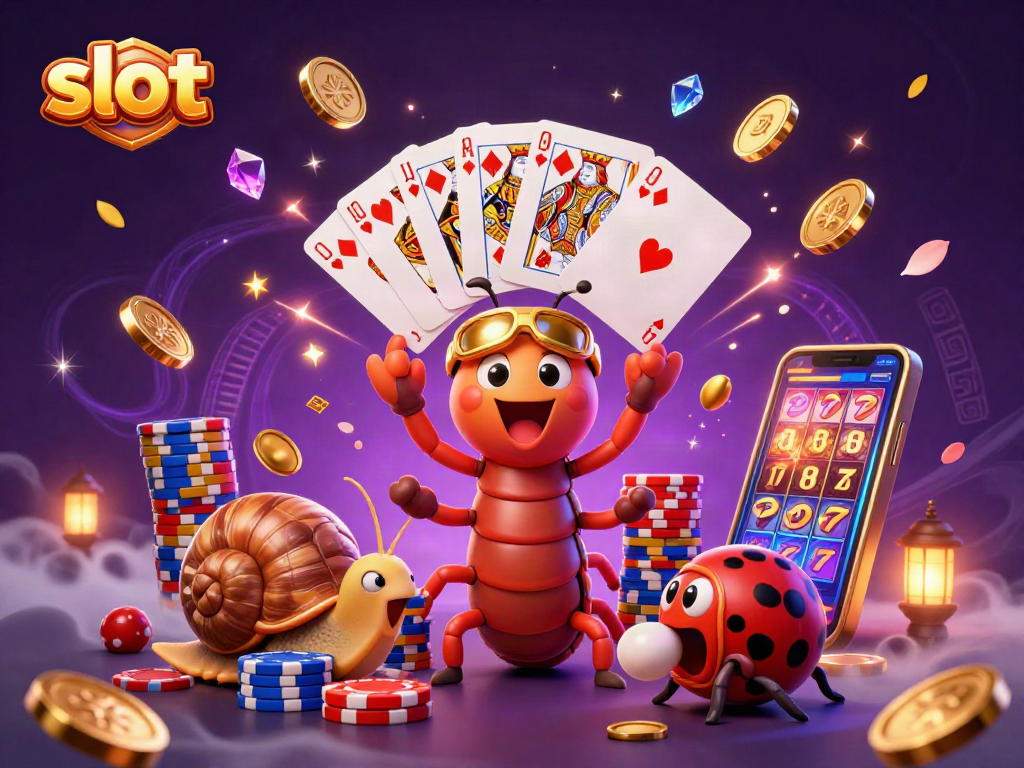 Spin the slot reels with excitement and dynamic characters for a thrilling casino experience.