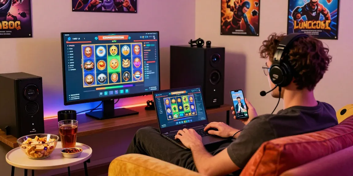 Enjoying the sniperslot gaming experience at home with friends.