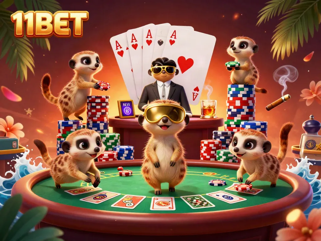 Experience the excitement of online gaming with 11BET in a vibrant casino setting.