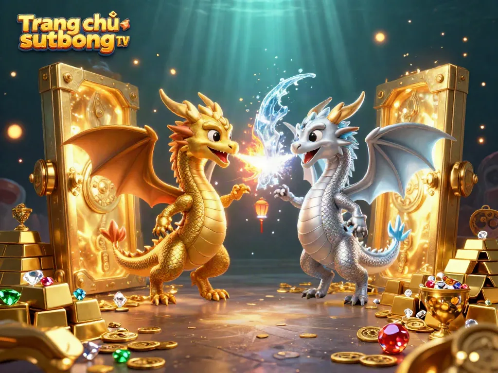 Experience thrilling action at Trang chủ sutbong TV with dynamic dragons amidst jewels and casino excitement.