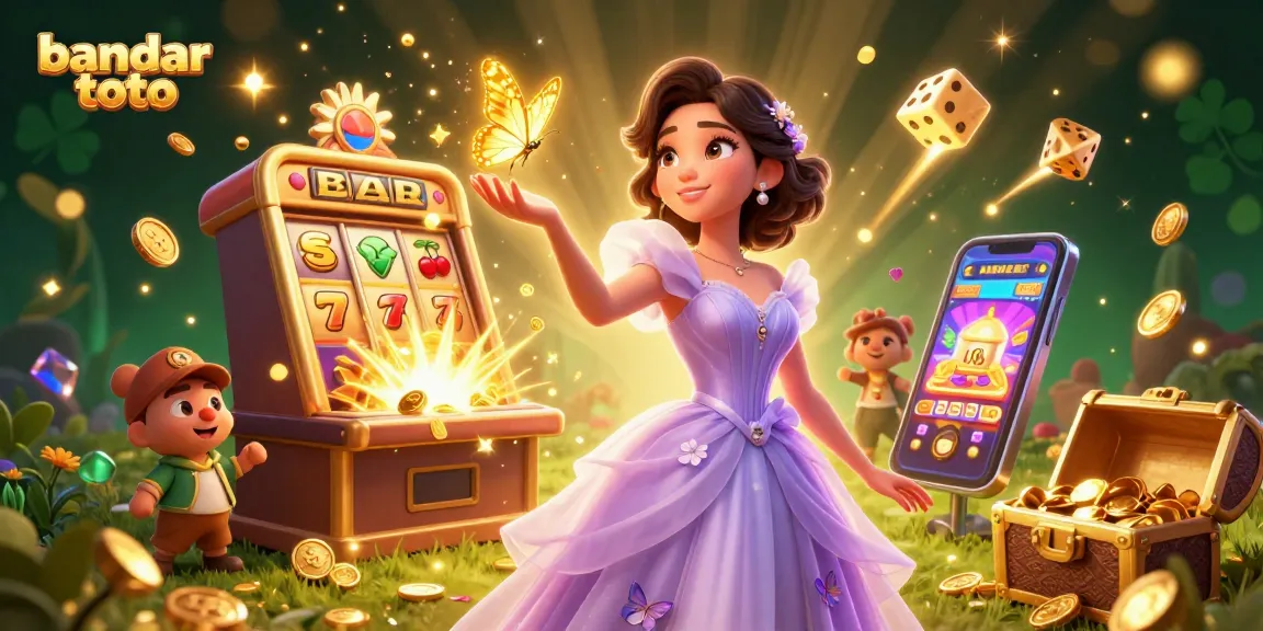 Engage with bandar toto slots as coins and jackpots explode in a magical casino scene.