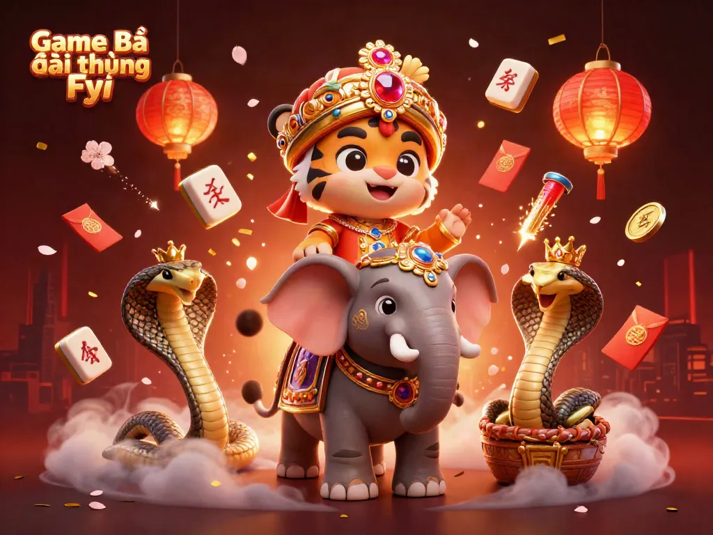 Engage with Game Bài Đổi Thưởng Fyi through the vibrant 3D casino scene featuring rich gaming elements.