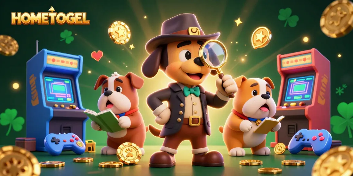 Engage in thrilling gameplay at HOMETOGEL, where the detective hunts for hidden treasures with vibrant casino elements.