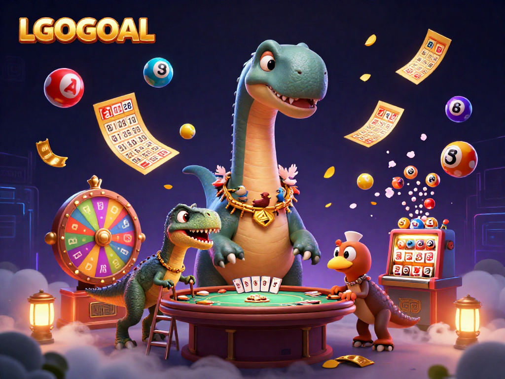 Engage with LGOGOAL's thrilling casino experience featuring vibrant lottery balls and dynamic gaming elements.