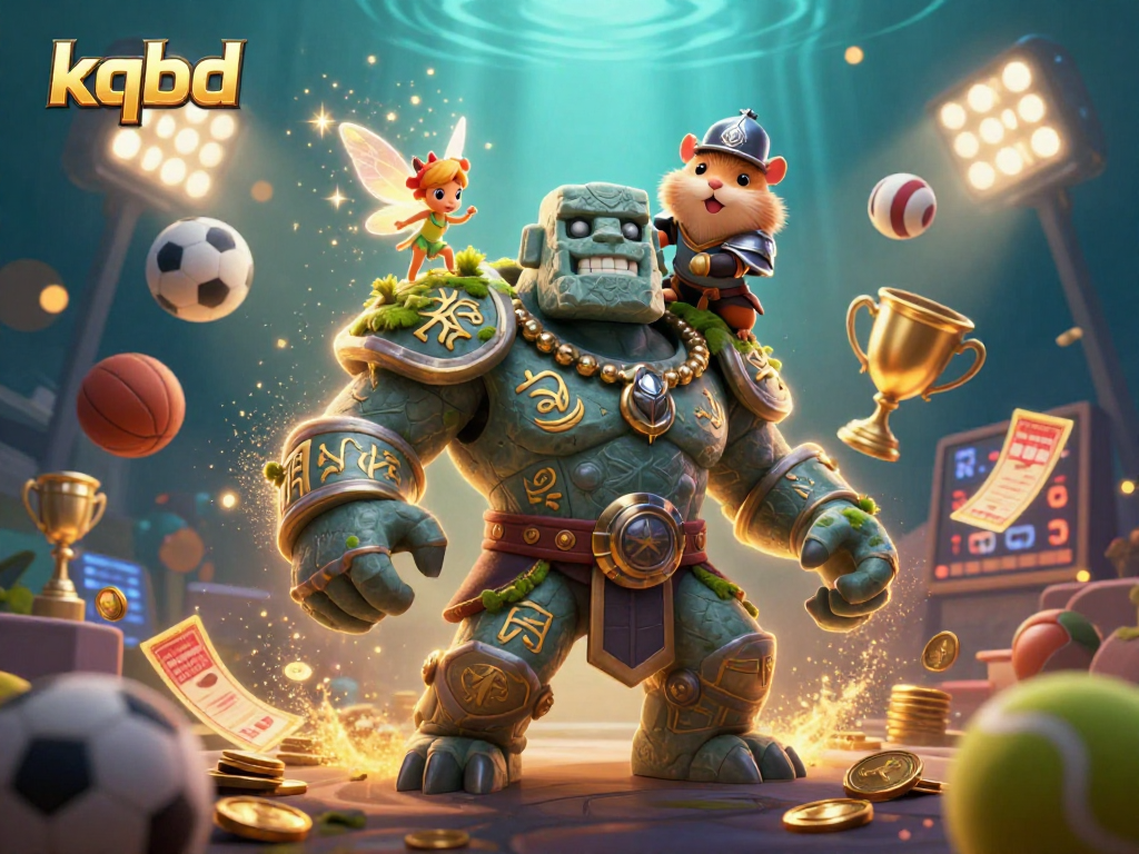 Experience real-time kqbd updates with this dynamic, casino-themed illustration featuring guards, fairies, and sport.