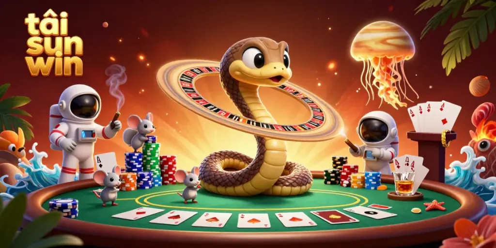 Experience vibrant gambling excitement as you tải sun win and join the cosmic dealer in a colorful casino atmosphere.