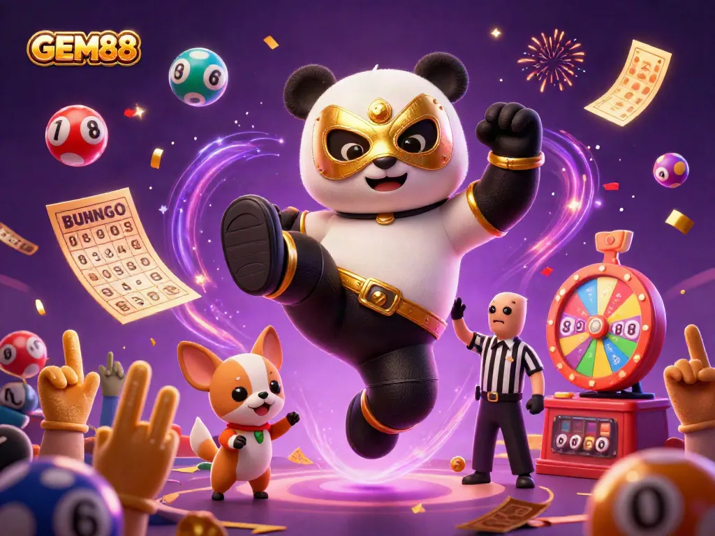 Experience thrilling lottery action at GEM88 with lively animal characters and dynamic gaming elements.