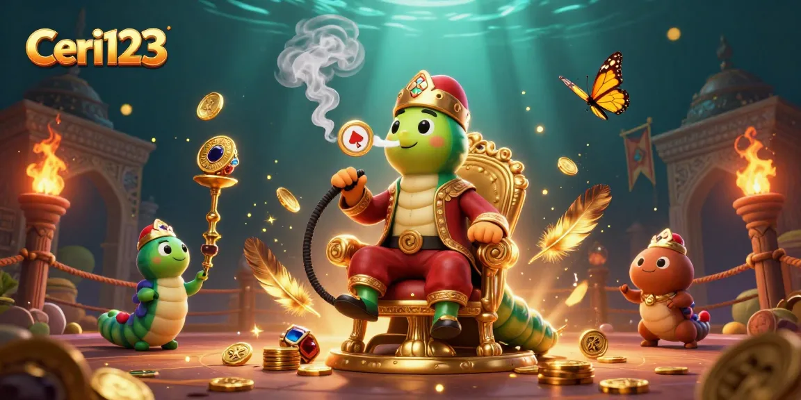 Engage in thrilling slot games with Ceri123, featuring vibrant casino elements and dynamic characters.