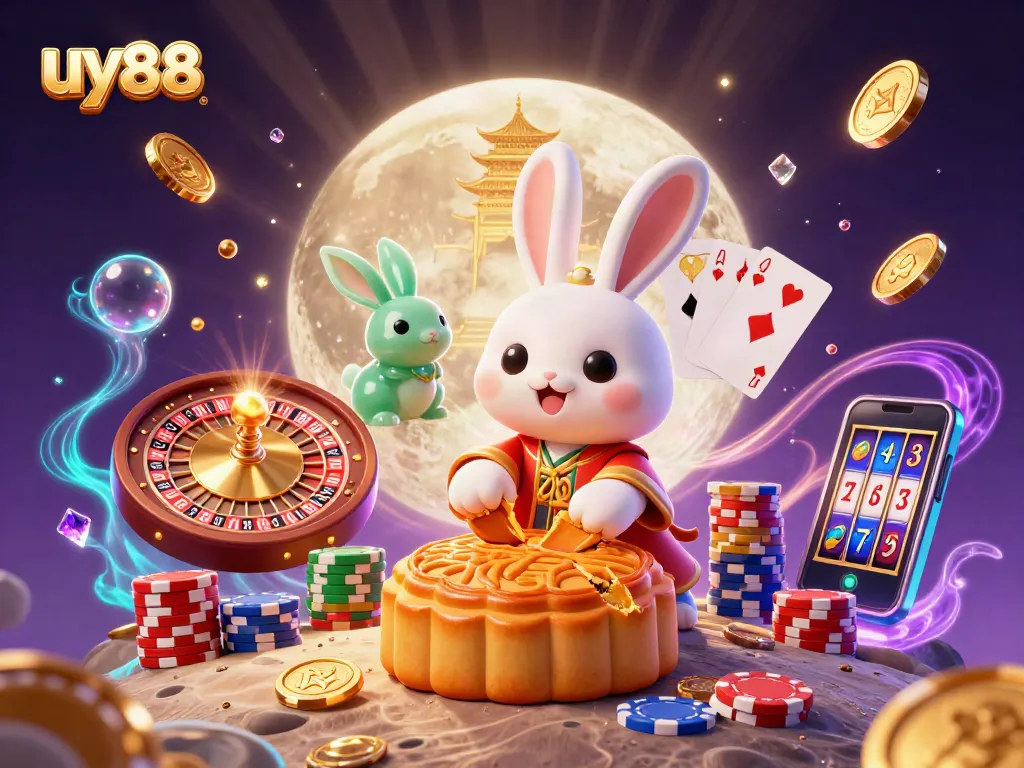 Spin to win with uy88: Enjoy a vibrant casino scene featuring poker chips and golden coins.
