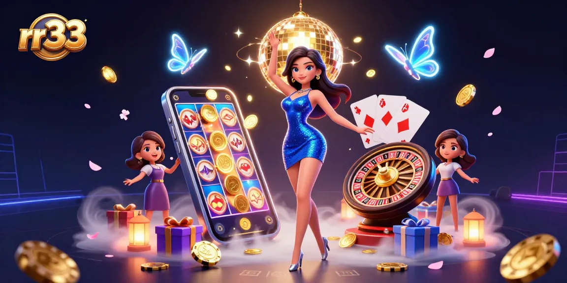 Experience excitement at rr33 with vivid slot games and a glamorous atmosphere illuminated by vibrant elements.