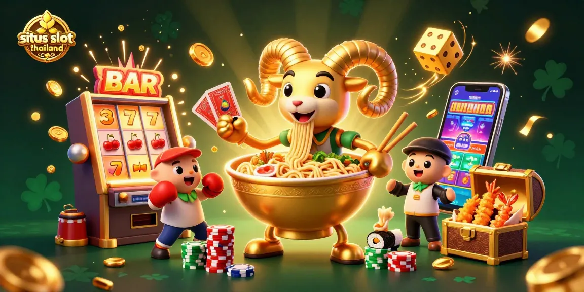 Experience the thrilling opportunities at situs slot thailand with a vibrant scene of winning slots and excitement.
