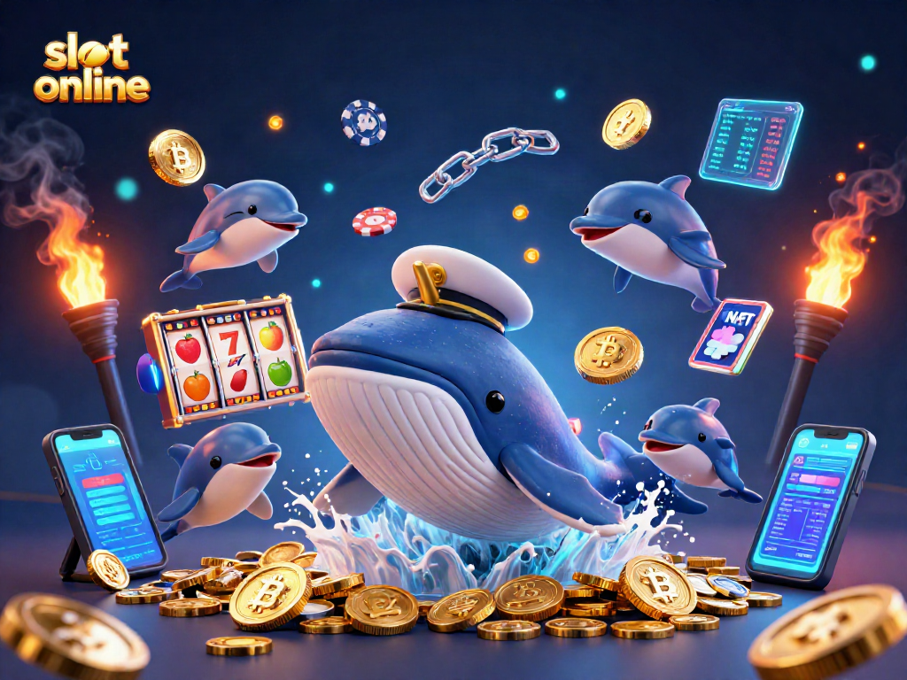 Menangkan slot online dengan karakter kartun 3D berwarna-warni yang beraksi di lautan koin.