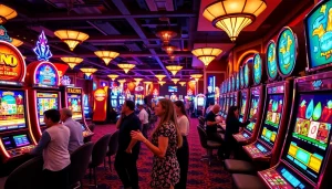 Menangkan slot dengan suasana kasino yang meriah dan warna-warna cerah.