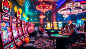 Permainan gta togel yang mengasyikkan di kasino, menampilkan pemain yang bersemangat dan suasana ceria.