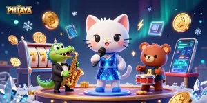 PHTAYA offers a vibrant casino experience featuring animated characters in a thrilling game environment.