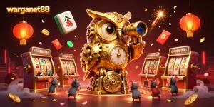 Experience the exciting world of warganet88 with vibrant casino elements and engaging characters.